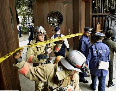 在靖国神社涂鸦的男子遭日本公审